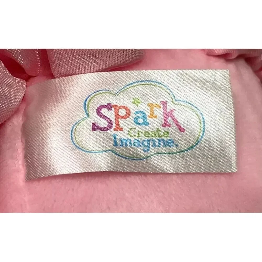 SPARK CREATE IMAGINE ELEPHANT BALLERINA PLUSH STUFFED ANIMAL RATTLE CRINKLE TOY